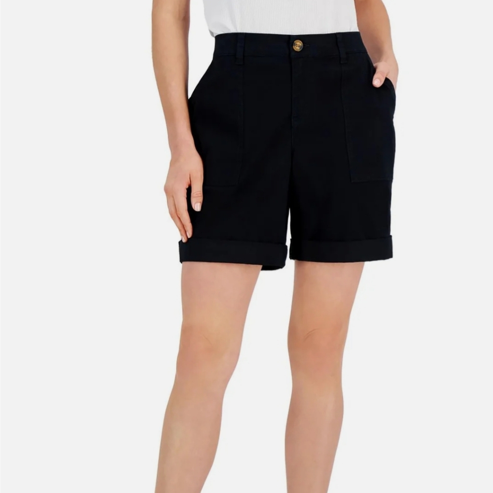 STYLE & CO WOMEN'S BLACK CORE SHORTS SIZE 18 NWT